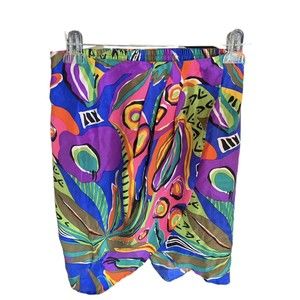 Vintage La Chine Classic Collect 80’s Silk Wrap Skirt By Galinda Wang Sz Small/M